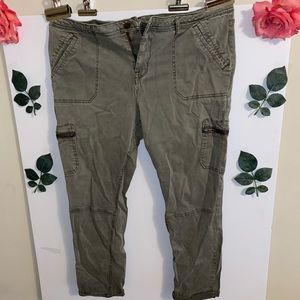 Army green jeans